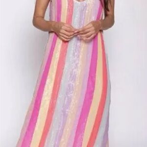 Colorful Striped Maxi Dress SUNDRESS